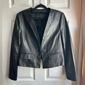 BCBGMaxAzria Black Vegan Leather Jacket - S